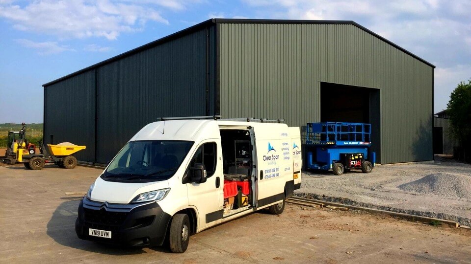 cold rolled steel building outside