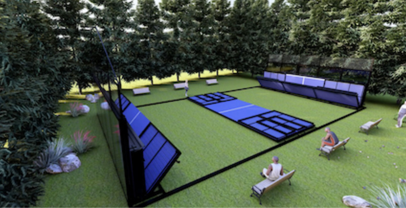 Clear Span Courts Retractable court small Clear Span Courts Retractable court small