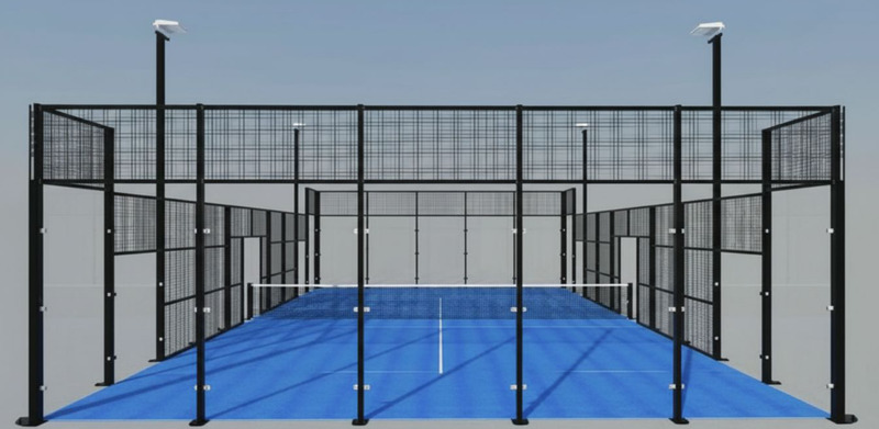 Clear Span Courts standard court Gable view small Clear Span Courts standard court Gable view small